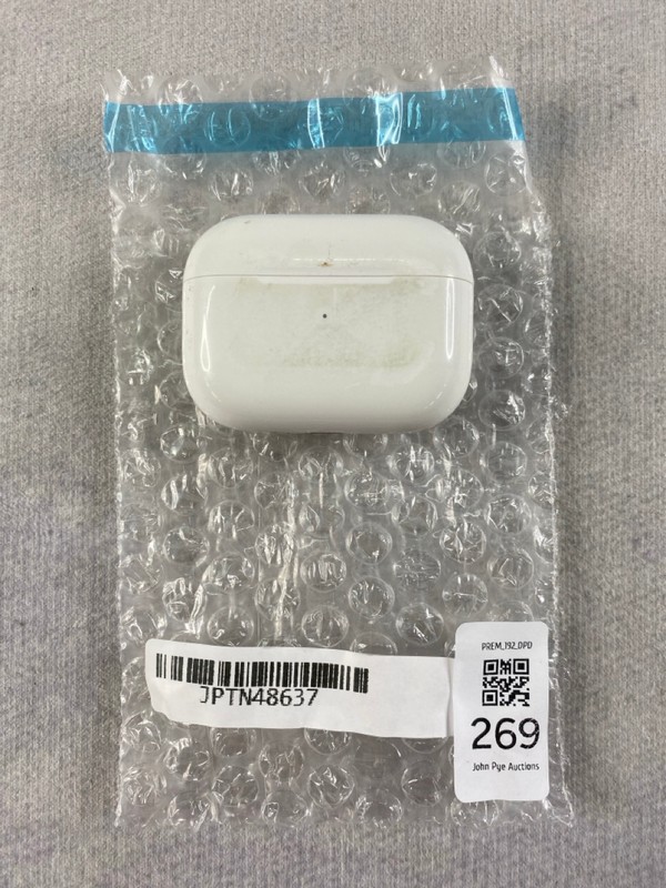 Lot 269  
            Nottingham Prem - Delivery Only 

                
APPLE AIRPODS PRO EARPHONES: MODEL NO A3047, A2698, A3048  [JPTN48637]