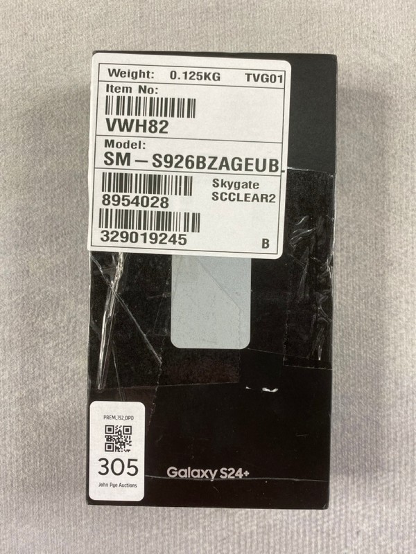 Lot 305  
            Nottingham Prem - Delivery Only 

                
SAMSUNG GALAXY S24 512GB SMARTPHONE IN MARBLE GREY: MODEL NO SM-S926B/DS (WITH BO...