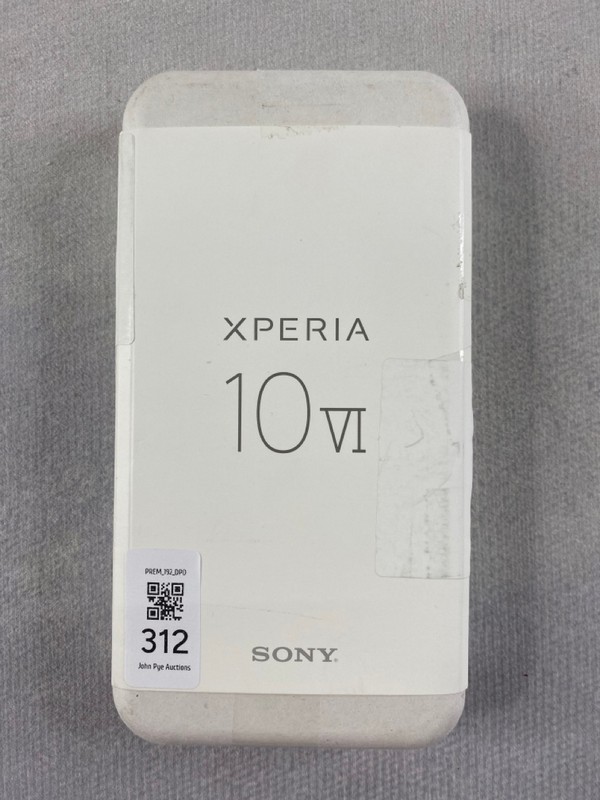Lot 312  
            Nottingham Prem - Delivery Only 

                
SONY XPERIA 10 VI 128GB SMARTPHONE IN BLACK: MODEL NO XQ-ES54 (WITH BOX & ACCESSO...