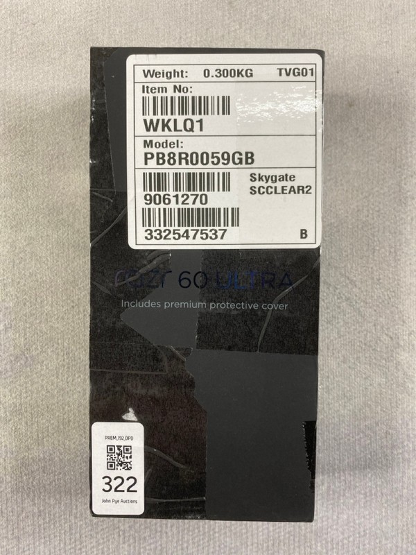 Lot 322  
            Nottingham Prem - Delivery Only 

                
MOTOROLA MOTO RAZOR 60 512GB SMARTPHONE IN PINK. (WITH BOX & ACCESSORIES)  [JPTN4...