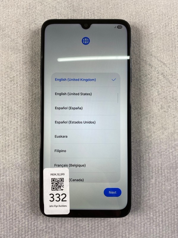 Lot 332  
            Nottingham Prem - Delivery Only 

                
SAMSUNG GALAXY A05S 64GB SMARTPHONE IN BLACK: MODEL NO SM-A057G/DS  [JPTN48594]