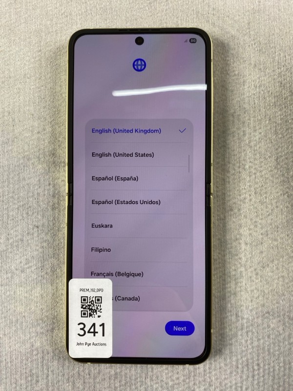 Lot 341  
            Nottingham Prem - Delivery Only 

                
SAMSUNG GALAXY Z FLIP6 512GB SMARTPHONE IN MINT GREEN: MODEL NO SM-F741B (WITH FL...