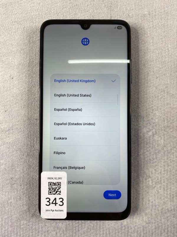 Lot 343  
            Nottingham Prem - Delivery Only 

                
SAMSUNG GALAXY A05S 64GB SMARTPHONE IN BLACK: MODEL NO SM-A057G/DS  [JPTN48575]