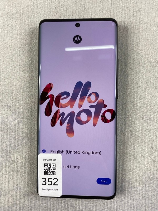 Lot 352  
            Nottingham Prem - Delivery Only 

                
MOTOROLA EDGE 50 PRO 256GB SMARTPHONE IN BLACK.  [JPTN48609]