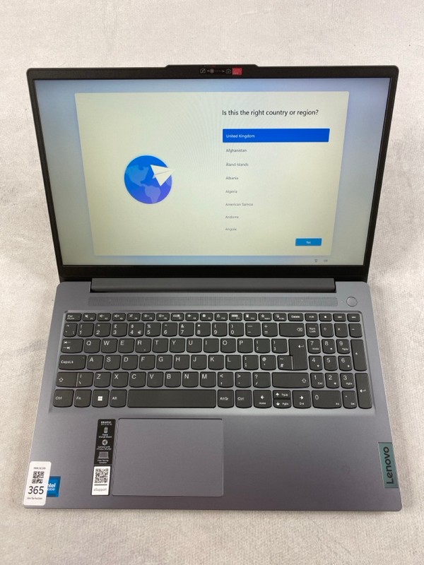 Lot 365  
            Nottingham Prem - Delivery Only 

                
LENOVO IDEALPSD SLIM 3 128GB LAPTOP: MODEL NO 15IAN8 (WITH BOX & AC  CHARGER). N1...