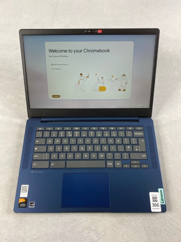 Lot 366  
            Nottingham Prem - Delivery Only 

                
LENOVO IP SLIM 3 CHROME 128GB LAPTOP. (WITH BOX & AC  CHARGER). MT8186, 8GB RAM, ...