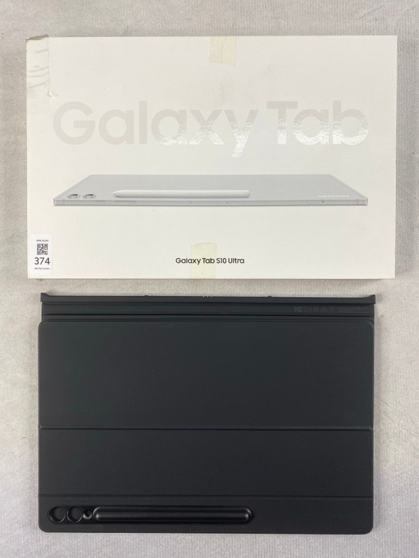 Lot 374  
            Nottingham Prem - Delivery Only 

                
SAMSUNG TAB S10 ULTRA 512GB TABLET WITH WIFI. (WITH BOX KEYBOARD & ACCESSORIES)  ...