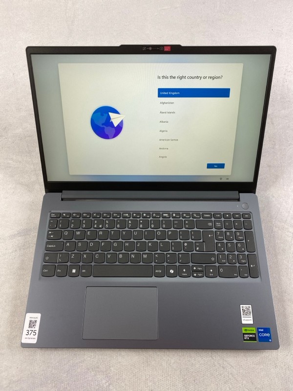 Lot 375  
            Nottingham Prem - Delivery Only 

                
LENOVO LOQ 15IAX9E 1TB LAPTOP. (WITH AC CHARGER). INTEL CORE 15-12450HX, 16GB RAM...