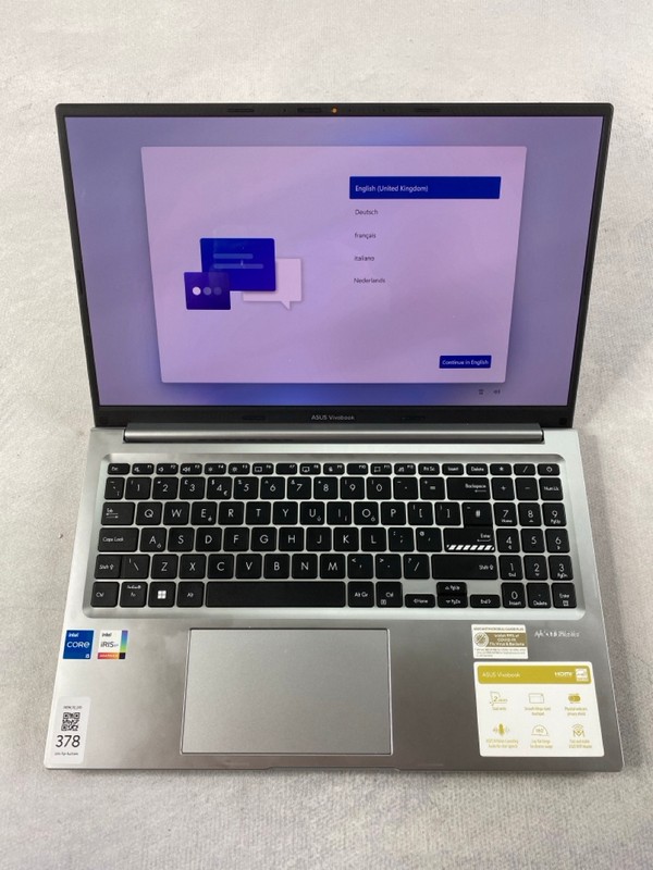 Lot 378  
            Nottingham Prem - Delivery Only 

                
ASUS VIVOBOOK 15 1TB LAPTOP: MODEL NO X1505V (WITH BOX & AC CHARGER). INTEL I5, 1...