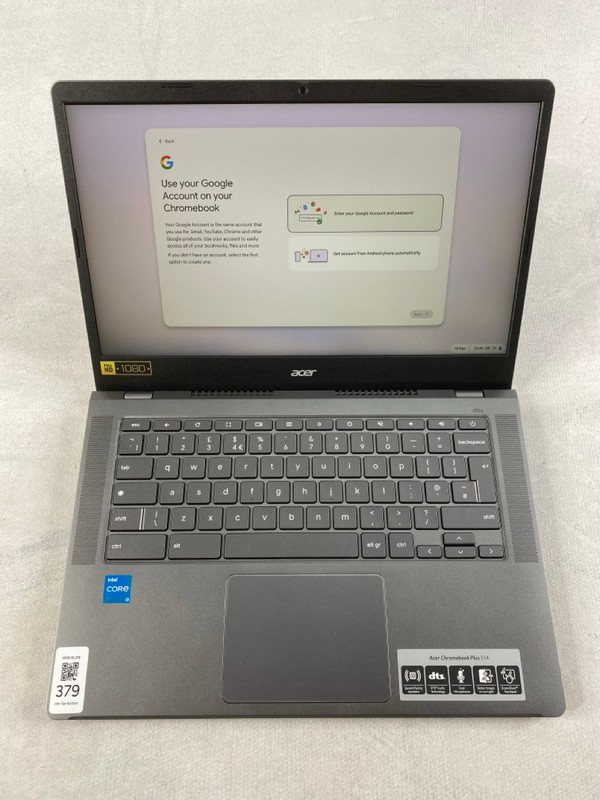 Lot 379  
            Nottingham Prem - Delivery Only 

                
ACER CHROMEBOOK 128GB LAPTOP. (WITH BOX & AC CHARGER). INTEL I3, 8GB RAM,   [JPTN...