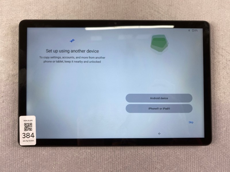 Lot 384  
            Nottingham Prem - Delivery Only 

                
DOOGEE U11 128GB TABLET WITH WIFI.  [JPTN48522]