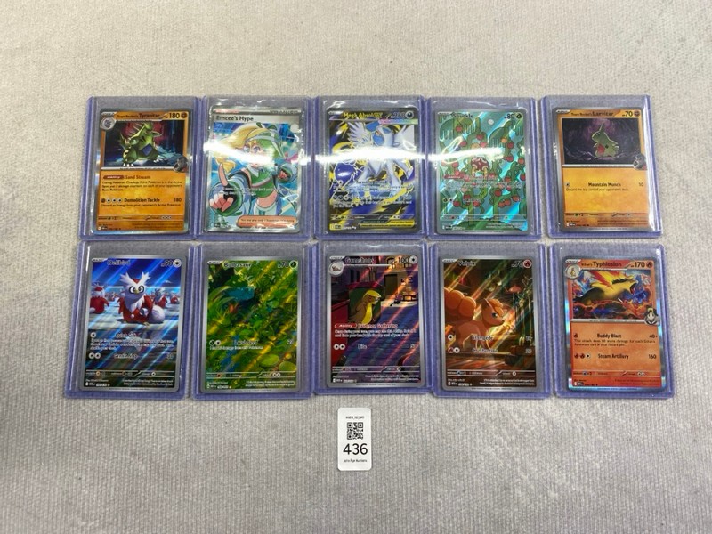 Lot 436  
            Nottingham Prem - Delivery Only 

                
10 X RARE POKEMON CARDS