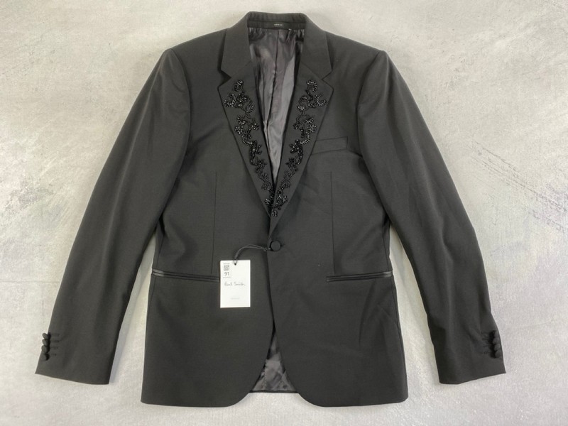 Lot 91  
            Nottingham Prem - Delivery Only 

                
PAUL SMITH MENS BUTTON JACKET.SIZE 38/48