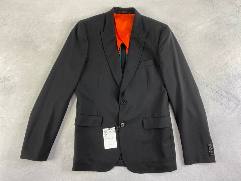 Lot 94  
            Nottingham Prem - Delivery Only 

                
PAUL SMITH MENS BUTTON JACKET.SIZE 38/6R MADE FROM 100% WOOL