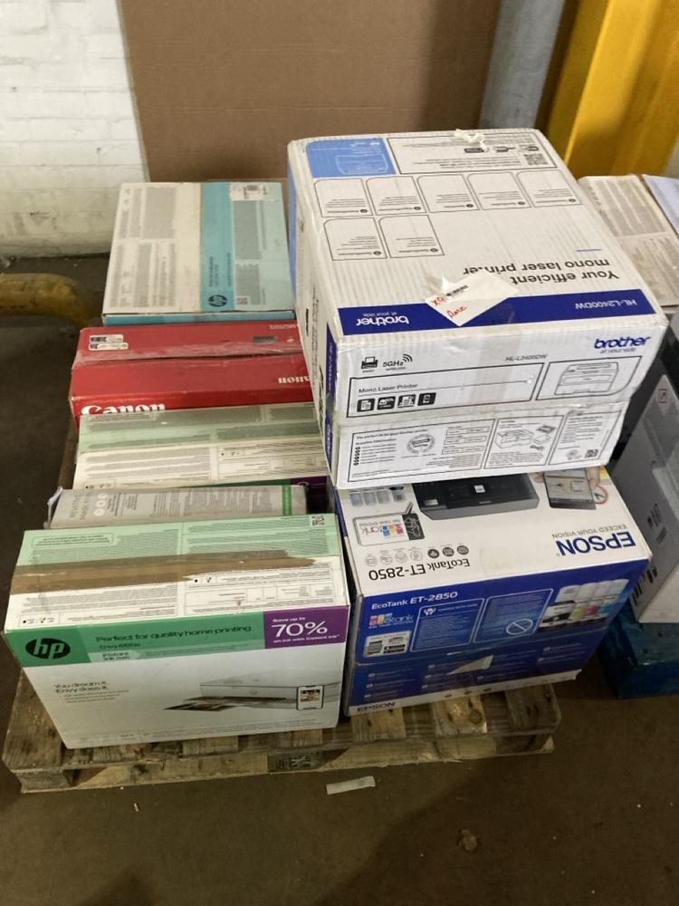 Lot 101  
            Birmingham Premium - Collection or Optional Delivery Available 

                
8X PRINTERS TO INCLUDE HP, EPSON, BROTHER PRINTERS (ORIGINAL RRP - £1600). [JPTB7...
