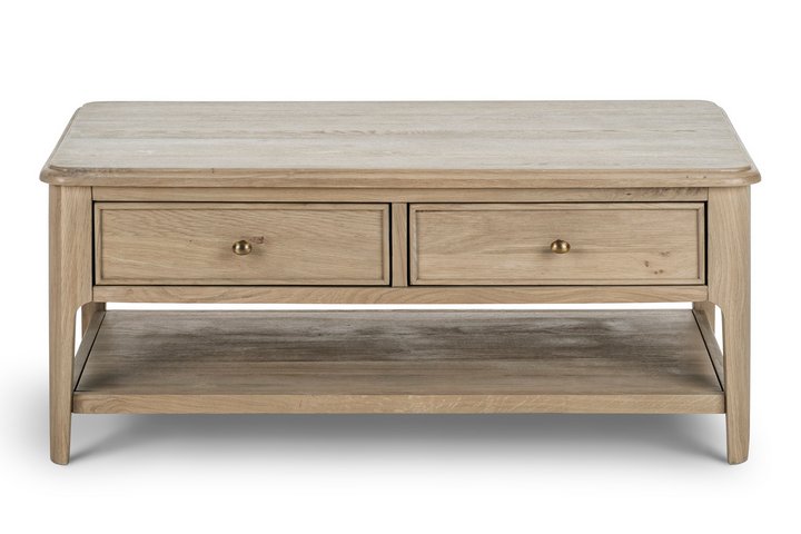 Lot 158  
            Marchington SR10 - Delivery or Collection 

                
OAK FURNITURELAND NEWTON LIGHT NATURAL SOLID OAK COFFEE TABLE - ORIGINAL RRP £399...