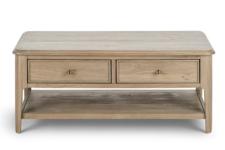 Lot 164  
            Marchington SR10 - Delivery or Collection 

                
OAK FURNITURELAND NEWTON LIGHT NATURAL SOLID OAK COFFEE TABLE - ORIGINAL RRP £399...