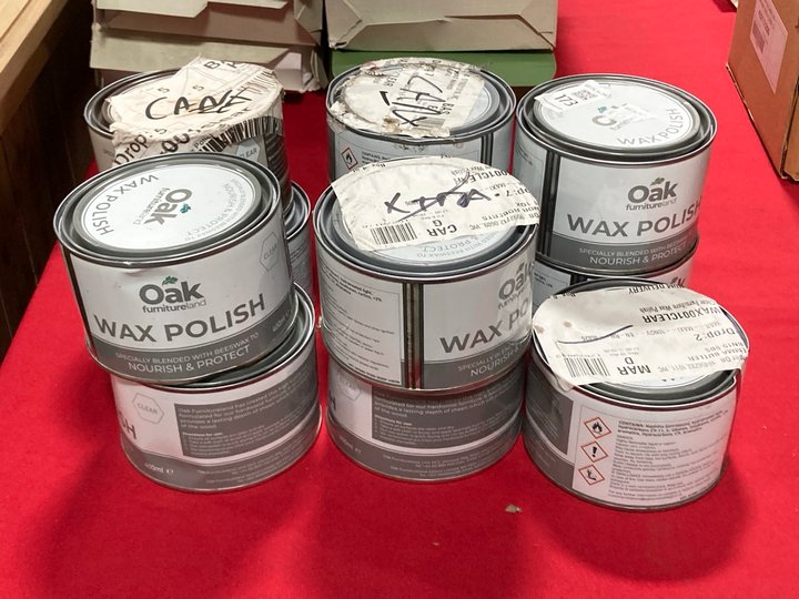 Lot 173  
            Marchington SR10 - Collection 

                
(COLLECTION ONLY) QTY OF OAK FURNITURELAND 400ML CLEAR WAX POLISH (18+ ID REQUIRE...