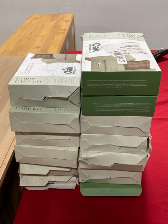 Lot 174  
            Marchington SR10 - Delivery or Collection 

                
QTY OF OAK FURNITURELAND FABRIC CARE KITS: LOCATION - D2