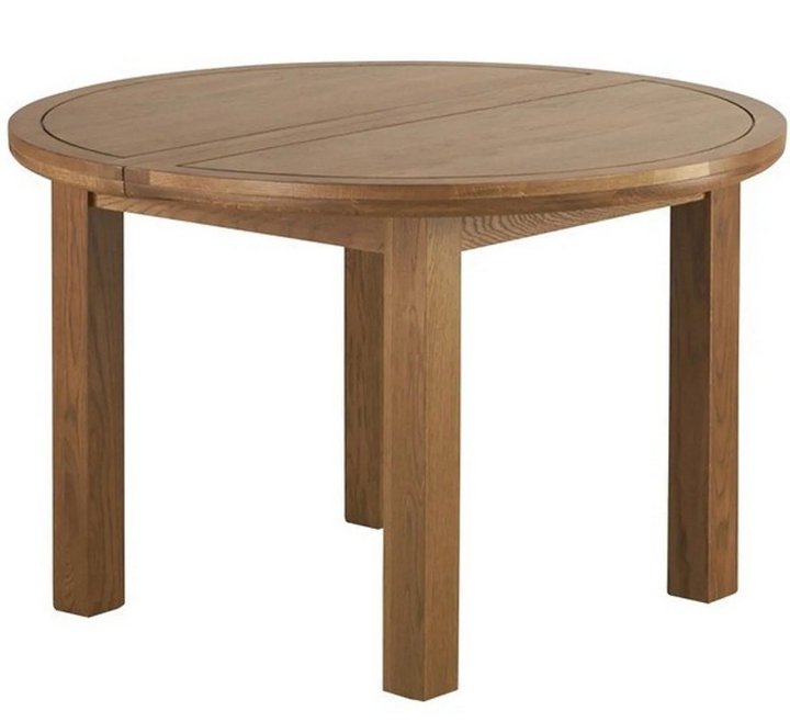 Lot 1  
            Marchington SR10 - Delivery or Collection 

                
OAK FURNITURELAND KNIGHTSBRIDGE RUSTIC SOLID OAK 4FT ROUND EXTENDING DINING TABLE...