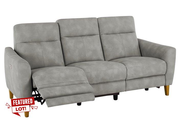 Lot 20  
            Marchington SR10 - Delivery or Collection 

                
OAK FURNITURELAND DYLAN 3 SEATER ELECTRIC RECLINER SOFA IN OXFORD GREY FABRIC - O...