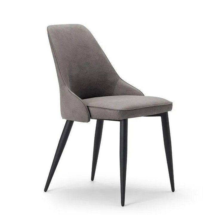 Lot 27  
            Marchington SR10 - Delivery or Collection 

                
OAK FURNITURELAND ARIA DINING CHAIR IN DARK GREY WITH BLACK METAL LEGS - ORIGINAL...