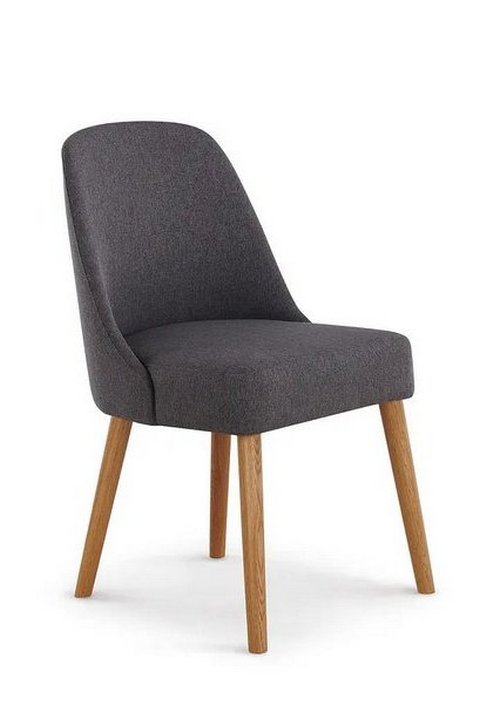 Lot 34  
            Marchington SR10 - Delivery or Collection 

                
OAK FURNITURELAND BETTE DINING CHAIR IN GREY WITH OAK LEGS - ORIGINAL RRP £220: L...