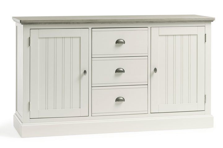 Lot 37  
            Marchington SR10 - Delivery or Collection 

                
OAK FURNITURELAND BROMPTON PAINTED ACACIA AND ASH TOP LARGE SIDEBOARD - SOLID HAR...