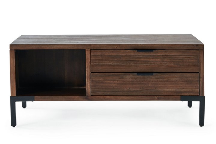 Lot 81  
            Marchington SR10 - Delivery or Collection 

                
OAK FURNITURELAND DETROIT SOLID HARDWOOD AND METAL COFFEE TABLE WITH STORAGE - OR...