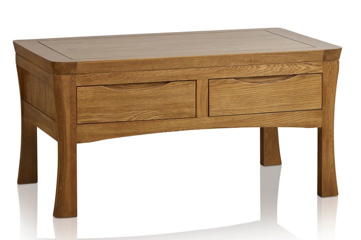 Lot 82  
            Marchington SR10 - Delivery or Collection 

                
OAK FURNITURELAND ORRICK RUSTIC SOLID OAK 4 DRAWER STORAGE COFFEE TABLE - ORIGINA...