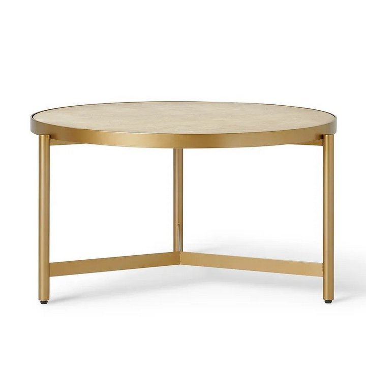 Lot 91  
            Marchington SR10 - Delivery or Collection 

                
OAK FURNITURELAND ROMA TRAVERTINE TOP COFFEE TABLE - ORIGINAL RRP £349.99: LOCATI...