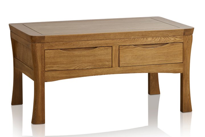 Lot 93  
            Marchington SR10 - Delivery or Collection 

                
OAK FURNITURELAND ORRICK RUSTIC SOLID OAK 4 DRAWER STORAGE COFFEE TABLE - ORIGINA...