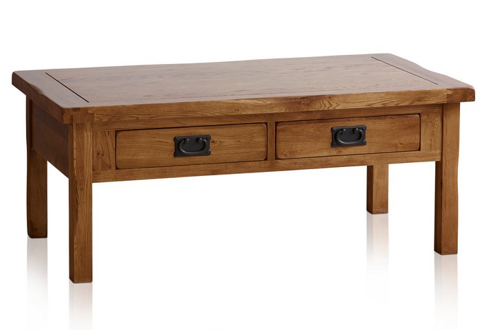 Lot 94  
            Marchington SR10 - Delivery or Collection 

                
OAK FURNITURELAND ORIGINAL RUSTIC SOLID OAK 4 DRAWER STORAGE COFFEE TABLE - ORIGI...