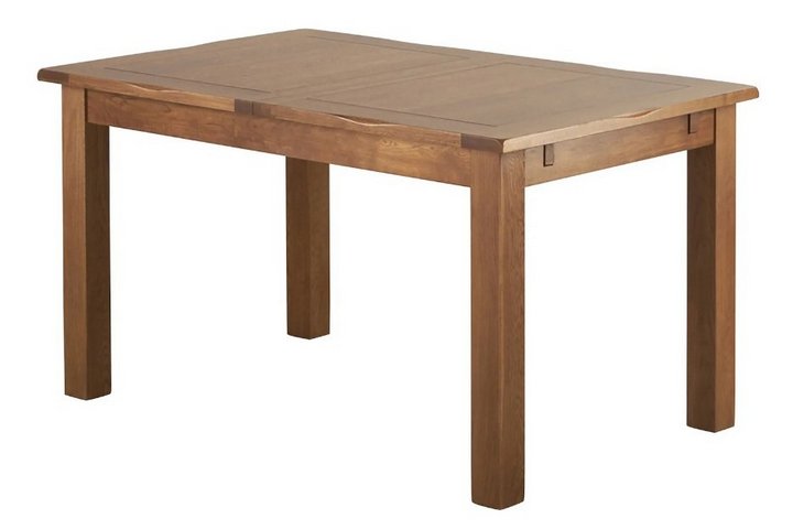 Lot 98  
            Marchington SR10 - Delivery or Collection 

                
OAK FURNITURELAND RUSHMERE RUSTIC SOLID OAK 4FT 7 X 3FT EXTENDING DINING TABLE - ...