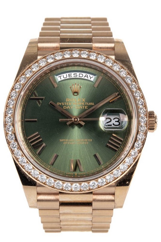 Lot 1  
            Nottingham Luxury Room - Delivery Only 

                
Rolex Day-Date 40 Automatic Watch. Please see full description below, including i...