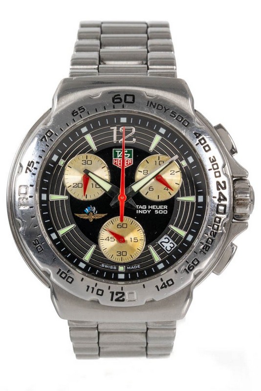 Lot 7  
            Nottingham Luxury Room - Delivery Only 

                
TAG Heuer Formula 1 Indy 500 Quartz Watch. Please see full description below, inc...