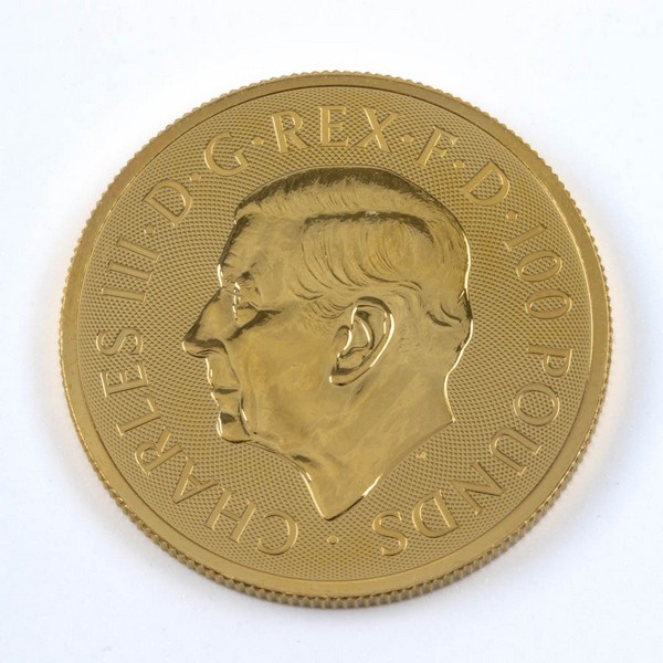 Lot 10  
            Nottingham Luxury Room - Delivery Only 

                
24ct Gold 2025 'Queen's Panther' King Charles III One Ounce Coin.  Auction Guide:...