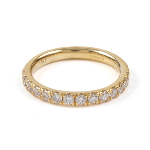 Lot 23  
            Nottingham Luxury Room - Delivery Only 

                
18K Yellow 0.58ct Laboratory Grown Diamond Eternity Ring, Size L½, 3.4g.  Auction...