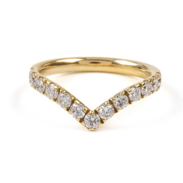 Lot 34  
            Nottingham Luxury Room - Delivery Only 

                
18K Yellow 0.94ct Laboratory Grown Diamond Wishbone Ring, Size M½, 2.9g.  Auction...