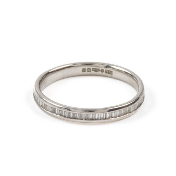 Lot 35  
            Nottingham Luxury Room - Delivery Only 

                
Platinum 950 0.78ct Laboratory Grown Diamond Eternity Ring, Size I½, 1.9g