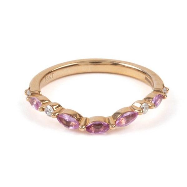 Lot 46  
            Nottingham Luxury Room - Delivery Only 

                
18ct Rose Gold 0.33ct Laboratory Grown Diamond and Pink Stones Ring, Size N½, 2.4...