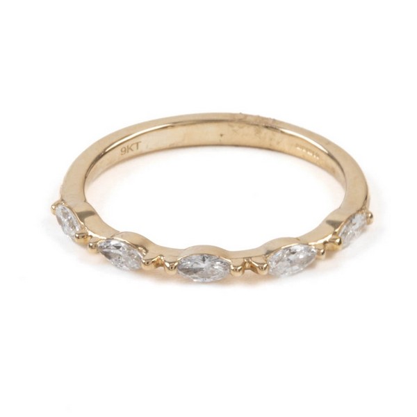 Lot 58  
            Nottingham Luxury Room - Delivery Only 

                
9ct Yellow Gold  0.32ct Laboratory Grown Diamond Half Eternity Ring, Size N, 1.6g