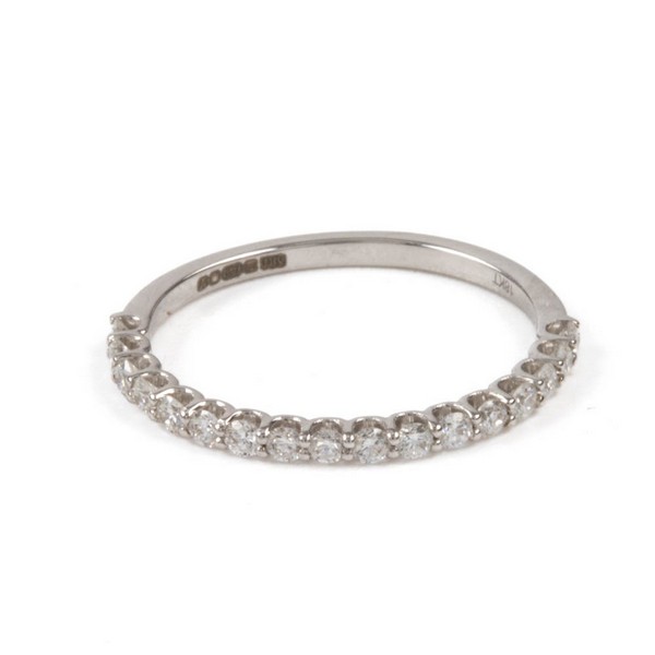 Lot 72  
            Nottingham Luxury Room - Delivery Only 

                
18ct White Gold 0.30ct Laboratory Grown Diamond Half Eternity Ring, Size I, 1.1g
