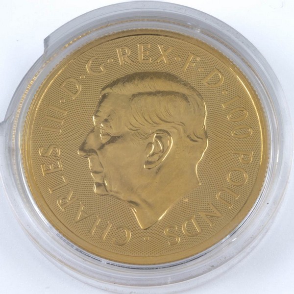 Lot 9  
            Nottingham Luxury Room - Delivery Only 

                
24ct Gold 2024 'Tudor Dragon' King Charles III One Ounce Coin.  Auction Guide: £2...