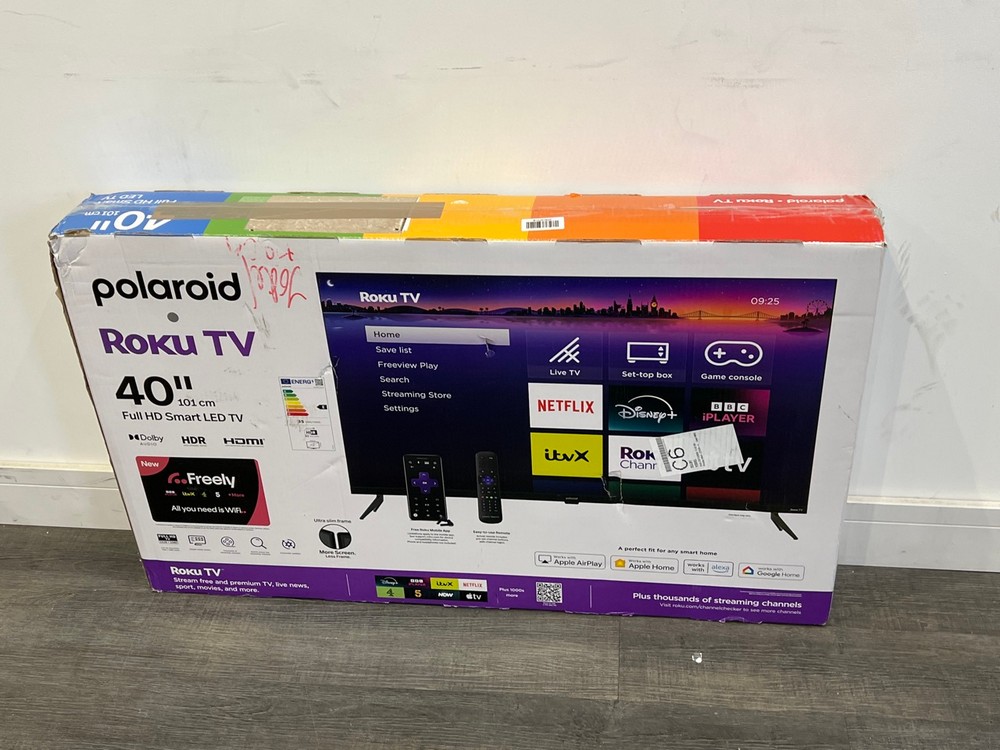 Lot 21  
            Chesterfield Tech - Collection or Optional Delivery Available 

                
POLAROID P40FRF1315U 40" TV. [JPTC88634]