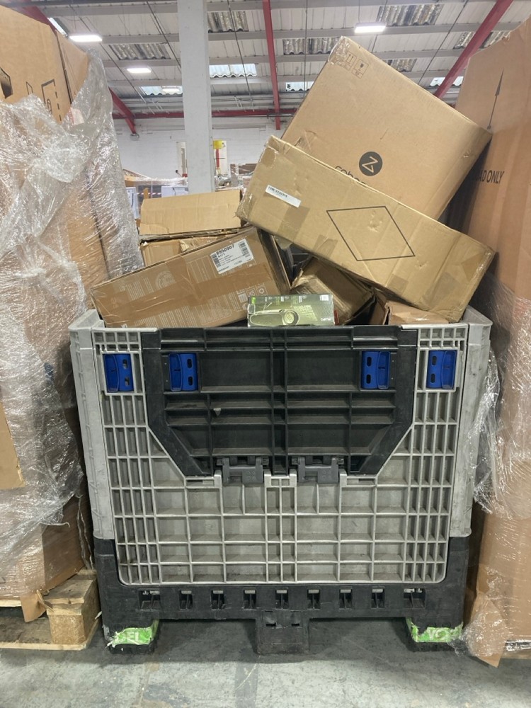 Lot 34  
            Chesterfield Tech - Collection or Optional Delivery Available 

                
PALLET OF ASSORTED ITEMS TO INCLUDE TECH ITEMS. [JPTC88063] (KERBSIDE PALLET DELI...