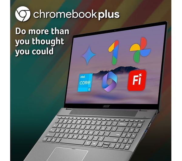 Lot 164  
            Chesterfield Tech - Parcel Delivery Only 

                
ACER CHROMEBOOK PLUS 128GB LAPTOP (ORIGINAL RRP - £399) IN GREY. (NON ORIGINAL BO...