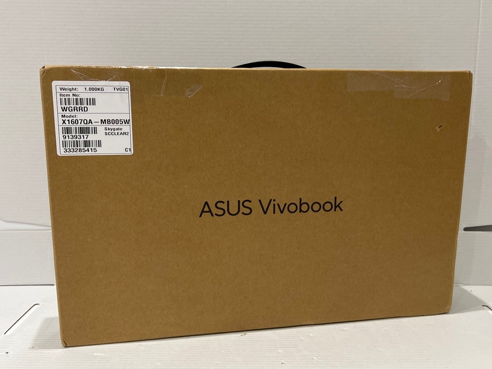 Lot 182  
            Chesterfield Tech - Parcel Delivery Only 

                
ASUS X1607Q 512 GB LAPTOP (ORIGINAL RRP - £499). (WITH BOX / WGRRD). 16 GB RAM, 1...