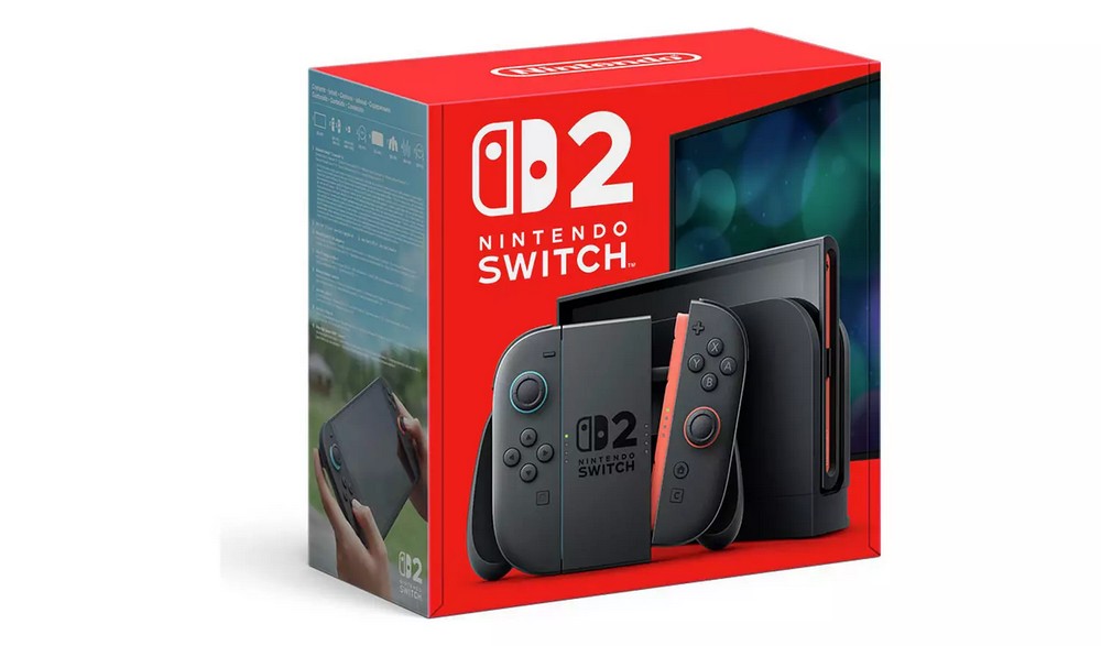 Lot 190  
            Chesterfield Tech - Parcel Delivery Only 

                
NINTENDO SWITCH 2 GAMING CONSOLE (ORIGINAL RRP - £385.99) IN BLACK. (WITH BOX (WD...