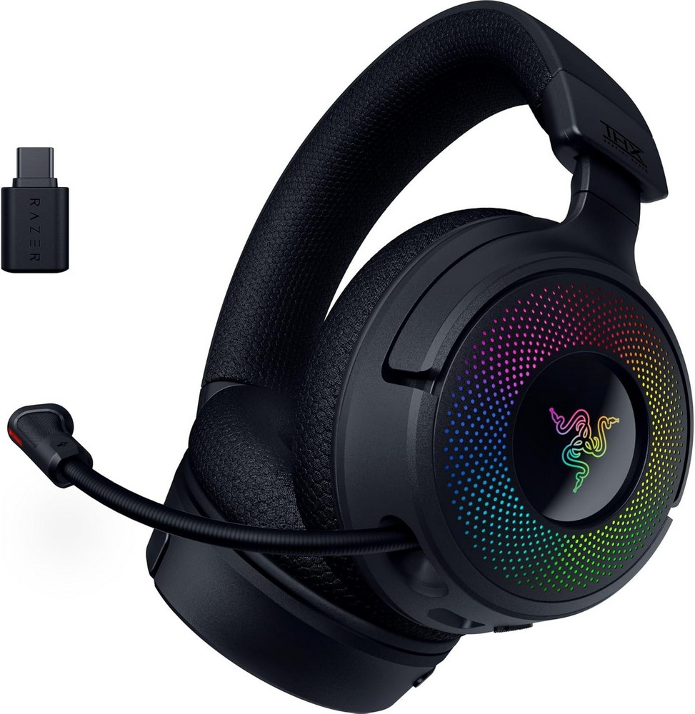 Lot 267  
            Chesterfield Tech - Parcel Delivery Only 

                
RAZER KRAKEN V4 WIRELESS GAMING HEADSET (ORIGINAL RRP - £179.99) IN BLACK. (WITH ...